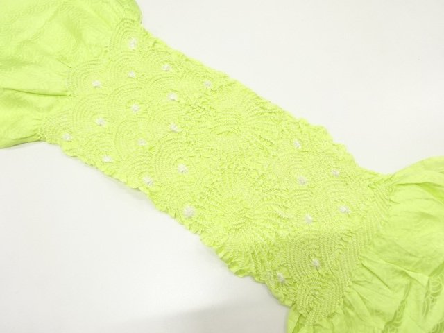 JAPANESE KIMONO / OBIAGE / SILK / SHIBORI